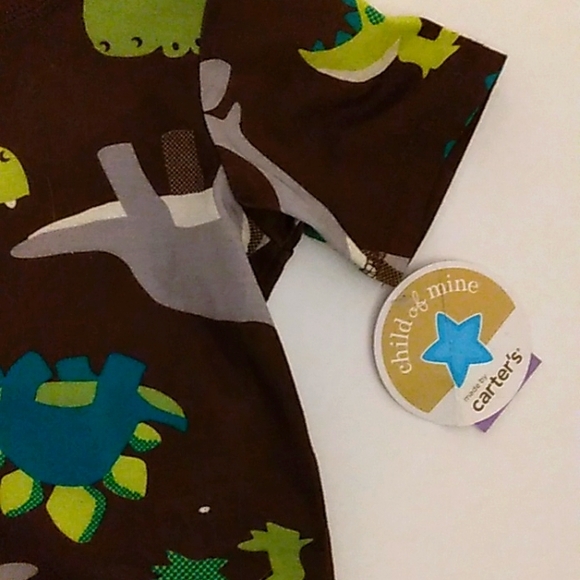 NWT☆Child Of Mine☆By CARTER'S☆Boy's Dinosaur 2pc Pajama Set☆12M - Picture 7 of 8